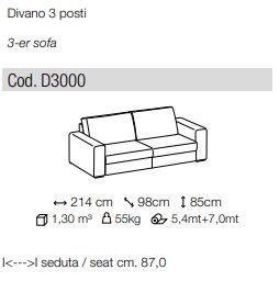 Divano reclinabile 2 posti Icaro